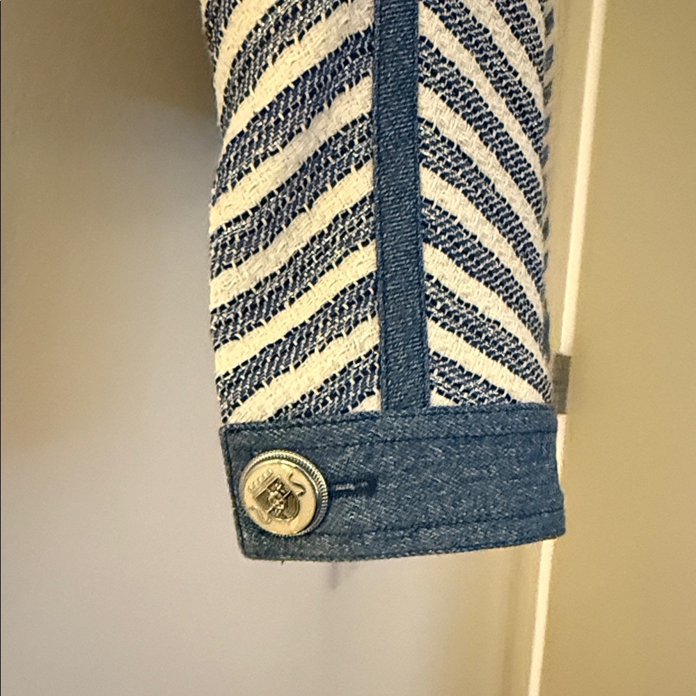 Veronica Beard Stripe Tweed Blazer - Picture 6 of 7